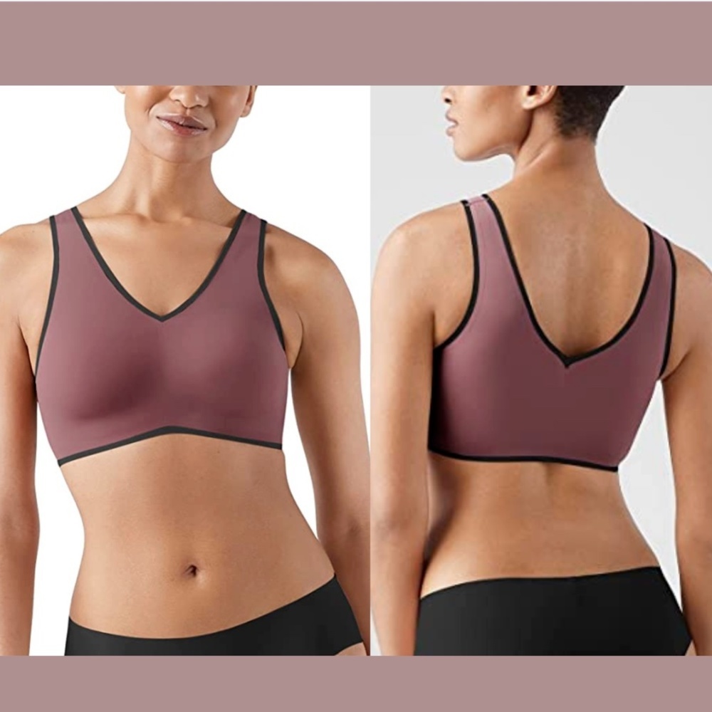 NWT True & Co. [ Small ]‎ V-Neck Bralette in Wild Ginger W/ Black